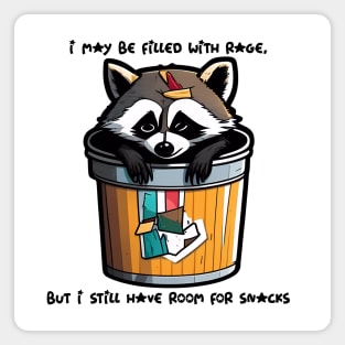 RACOON #3 (ROOM FOR SNACKS) Magnet